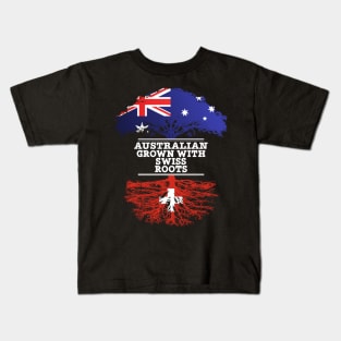 Australian Grown With Swiss Roots - Gift for Swiss With Roots From Switzerland Kids T-Shirt